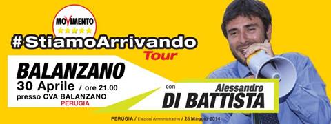 Alessandro Di Battista in Umbria
