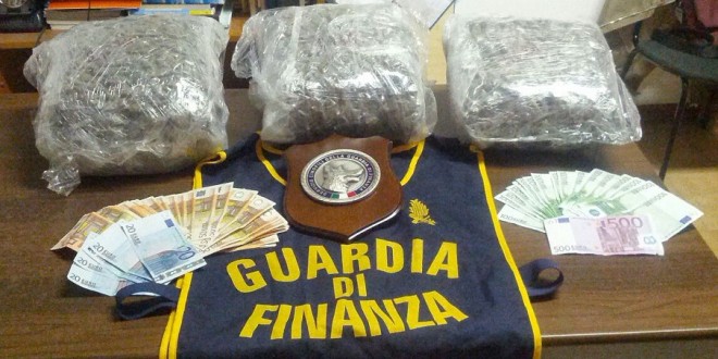 Operazione “Paca paca”, la Guardia di Finanza smantella traffico di marijuana. In manette nove persone
