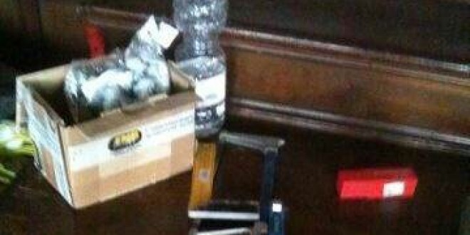 Sala dei Notari trasformata in un cantiere