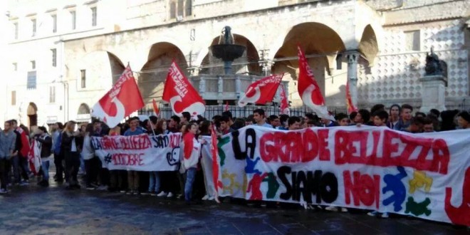 Rete Studenti, la protesta passa anche per Perugia