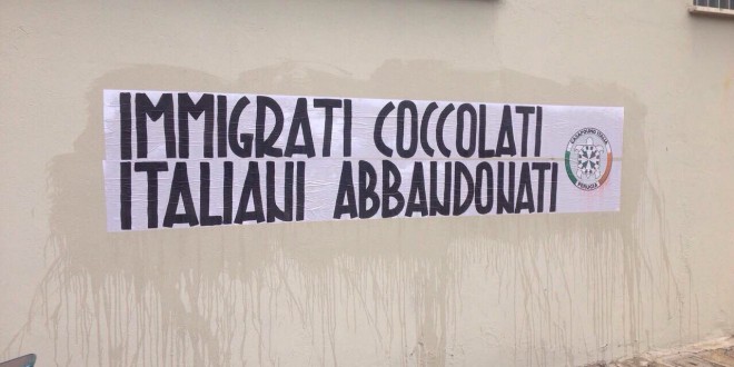 Ex Caserma di Ponte d’Oddi, la protesta di Casapound