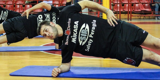 Volley A1, Sir Safety Perugia al lavoro in vista della gara di Champions League in F