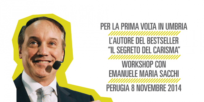 Per la prima volta in Umbria l’esperto di negoziazione e leadership Emanuele Maria Sacchi