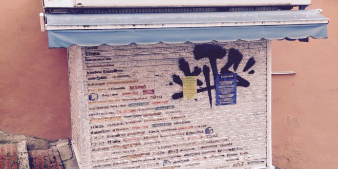 Edicole, giù le serrande in segno di protesta