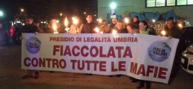 A Ponte San Giovanni una fiaccolata contro tutte le mafie
