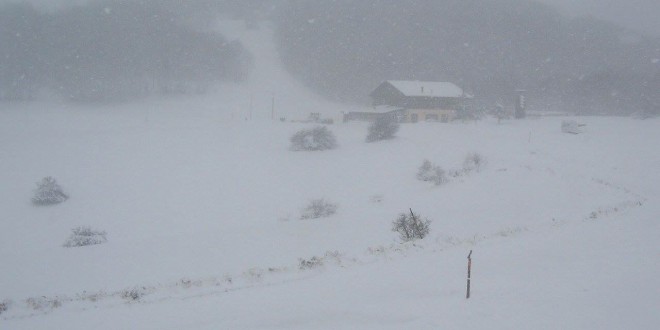 Forca Canapine, le suggestive immagini della nevicata
