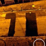 Il tombino prima che si rompesse