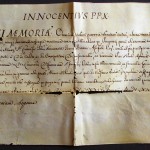 pergamena del 24 gennaio 1647