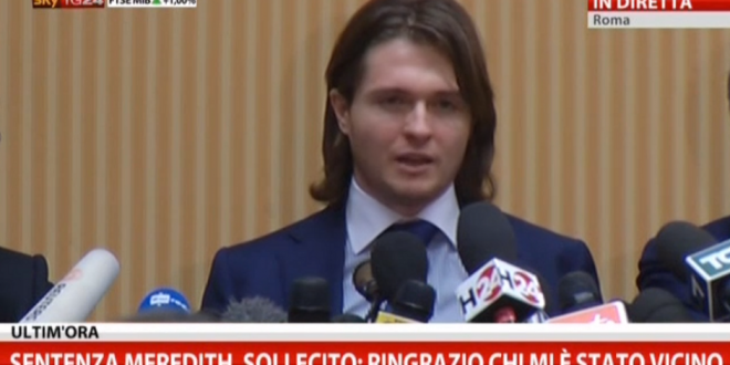 Omicidio Meredith, la conferenza di Raffaele Sollecito: ero un sequestrato, ora sono libero