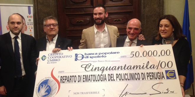 Perugia, l’associazione “Giacomo Sintini” dona 50mila euro all’ospedale di Perugia