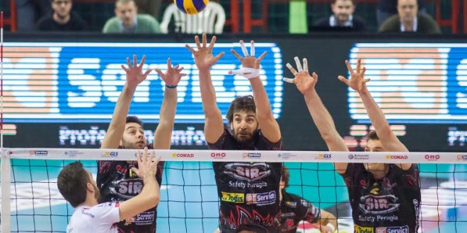 Pallavolo: sconfitta per la Sir, la Lube espugna il Palaevangelisti per 0-3