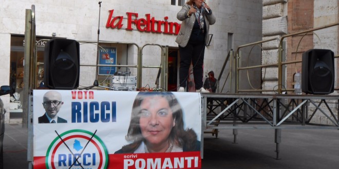 Rossella Pomanti (Ricci Presidente): campagna elettorale da cittadina fra i cittadini