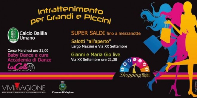 Shopping night, a Magione super saldi fino a mezzanotte
