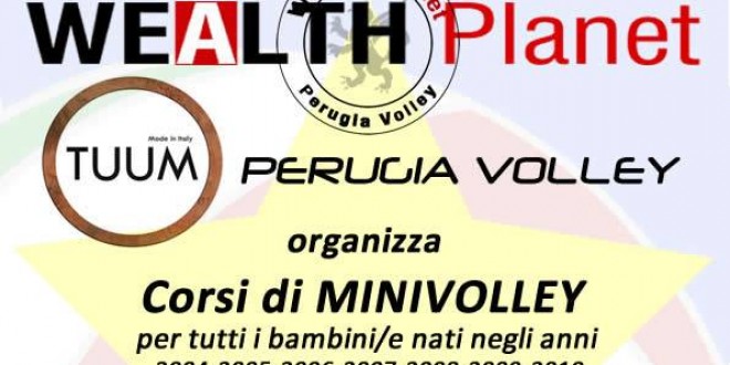 La Wealth Planet Perugia lancia i corsi di minivolley