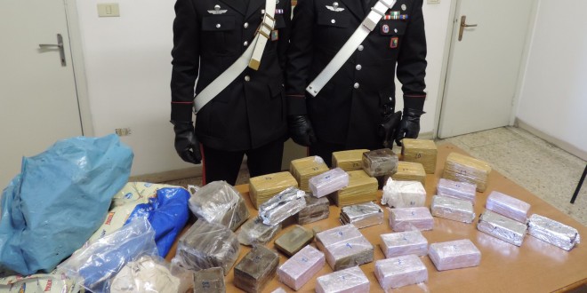 Lotta alla droga nell’Alto Tevere: altro maxi sequestro, 17 kg di hashish sotto un cavalcavia