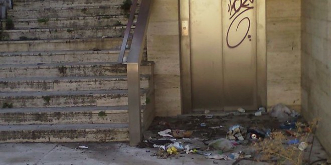 Nel degrado il sottopassaggio della fermata “Fontivegge” del minimetro, il Pd all’attacco