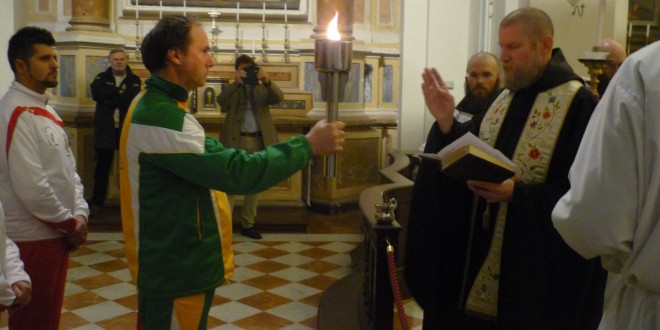 Norcia, con l’accensione della Fiaccola avviate le celebrazioni del marzo benedettino