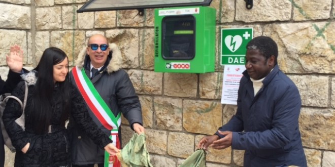 Progetto Perugia città cardioprotetta, inaugurata colonnina salvavita a Monteluce