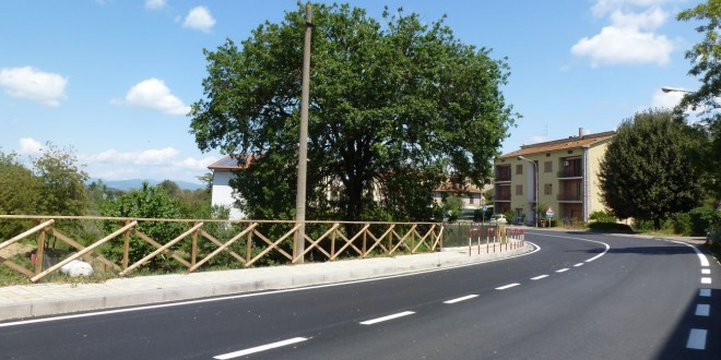 Strade più sicure a Magione: asfaltato il tratto che attraversa il centro abitato di Sant’Arcangelo