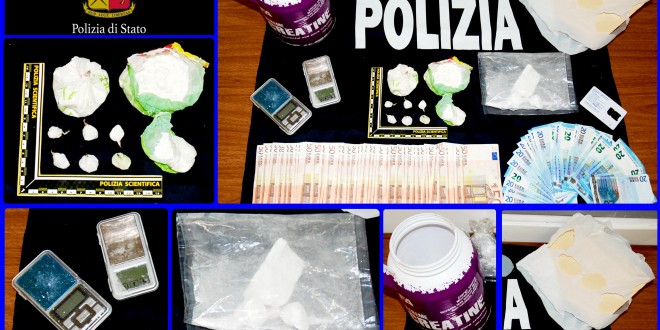 Bastia Umbra, arrestato il pony express della droga: nascondeva 2 etti di cocaina pronta per lo spaccio