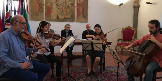 Il fascino dei “Contrappunti” umbri: presentato il primo disco del quartetto dell’orchestra da camera di Perugia