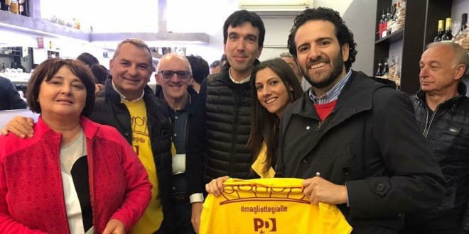 Magliette gialle nei luoghi del terremoto Leonelli: “Dal Pd e dalle istituzioni grande attenzione per le tematiche legate al sisma”