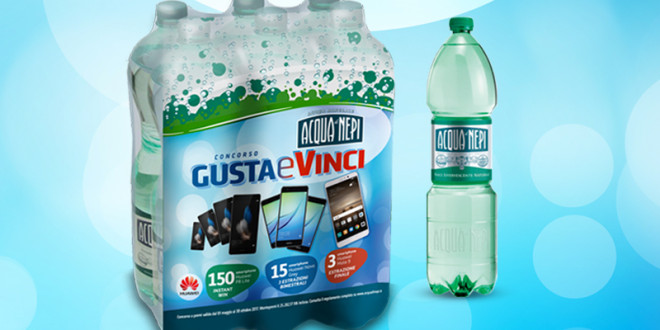 Acqua di Nepi premia i suoi consumatori con il grande concorso “Gusta e Vinci”