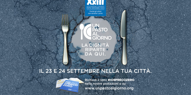 Torna anche in Umbria, il 23 e 24 settembre, l’iniziativa solidale “Un pasto al giorno”