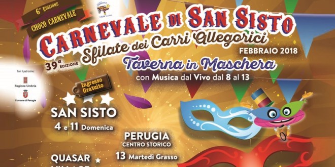 Carnevale a Perugia, presentato il cartellone ufficiale della manifestazione